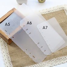 Load image into Gallery viewer, A5 A6 Laser transparent Notebook Planner Organizer Paper Planner Inner Page ring binder Diary Bullet Journal Notebook Wholesale