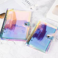 Load image into Gallery viewer, A5 A6 Laser transparent Notebook Planner Organizer Paper Planner Inner Page ring binder Diary Bullet Journal Notebook Wholesale