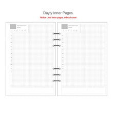 Load image into Gallery viewer, A5 A6 Laser transparent Notebook Planner Organizer Paper Planner Inner Page ring binder Diary Bullet Journal Notebook Wholesale