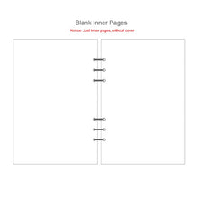 Load image into Gallery viewer, A5 A6 Laser transparent Notebook Planner Organizer Paper Planner Inner Page ring binder Diary Bullet Journal Notebook Wholesale