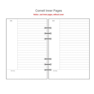 A5 A6 Laser transparent Notebook Planner Organizer Paper Planner Inner Page ring binder Diary Bullet Journal Notebook Wholesale