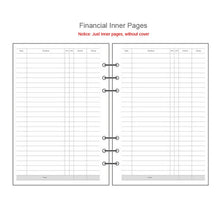 Load image into Gallery viewer, A5 A6 Laser transparent Notebook Planner Organizer Paper Planner Inner Page ring binder Diary Bullet Journal Notebook Wholesale