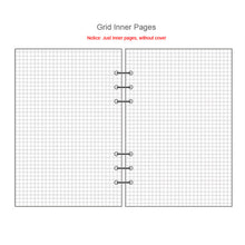 Load image into Gallery viewer, A5 A6 Laser transparent Notebook Planner Organizer Paper Planner Inner Page ring binder Diary Bullet Journal Notebook Wholesale