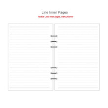 Load image into Gallery viewer, A5 A6 Laser transparent Notebook Planner Organizer Paper Planner Inner Page ring binder Diary Bullet Journal Notebook Wholesale