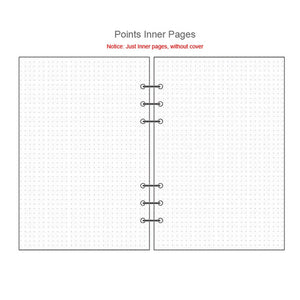 A5 A6 Laser transparent Notebook Planner Organizer Paper Planner Inner Page ring binder Diary Bullet Journal Notebook Wholesale